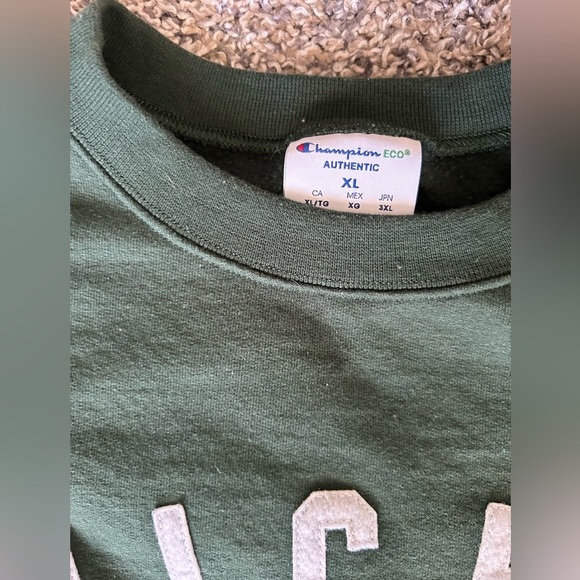 5/$25 Champion Authentic forest green NICHE crewneck sweatshirt size XL - Picture 3 of 7